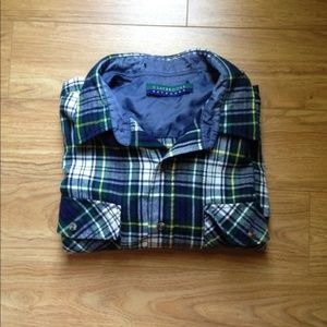 Claybrooke Plaid Button Down Long Sleeve Tshirt
